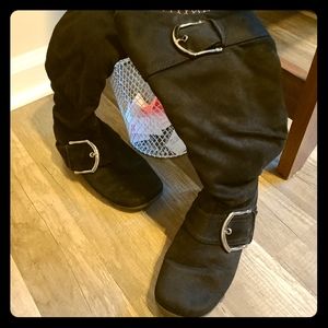 Soda Faux Suede Boots
